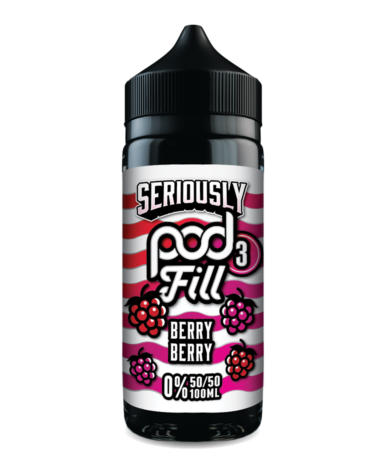 Berry Berry By Seriously Pod Fill x3 E-Liquid 100ml Shortfill