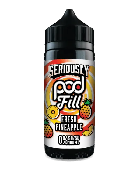 Fresh Pineapple By Seriously Pod Fill E-Liquid 100ml Shortfill