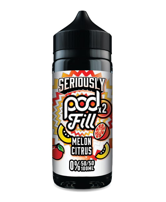 Melon Citrus By Seriously Pod Fill x2 E-Liquid 100ml Shortfill