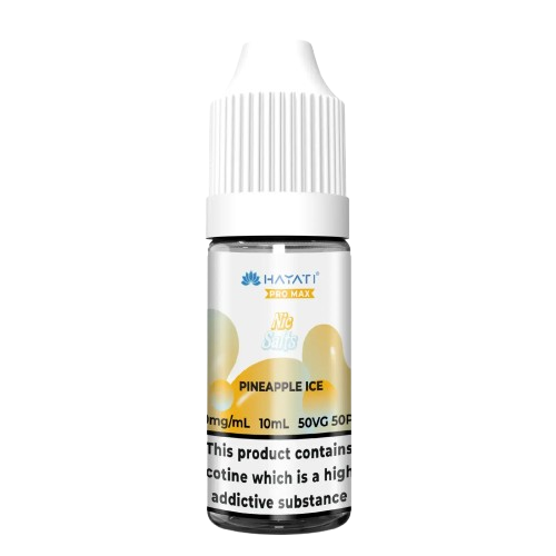 Pineapple Ice Nic Salt E-Liquid 10ml bottle by Hayati Pro Max, 10mg and 20mg, sold at Trendy Vapes UK