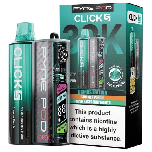 Pyne Pod Click 30K Replacement Prefilled Pods | Trendy Vapes UK