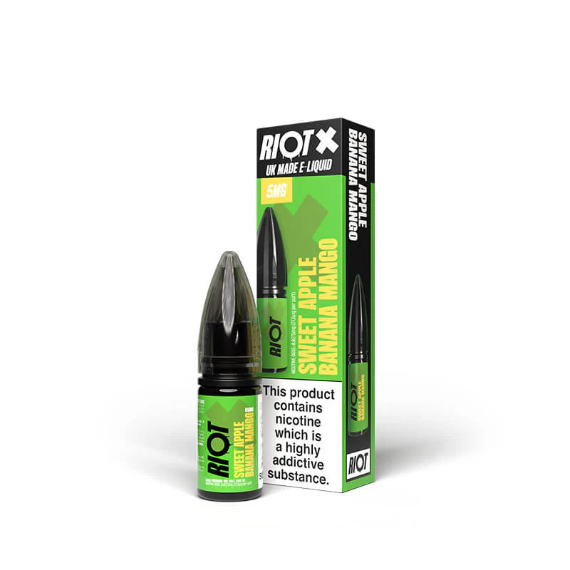 Sweet Apple Banana Mango Nic Salt by Riot X | Trendy Vapes UK
