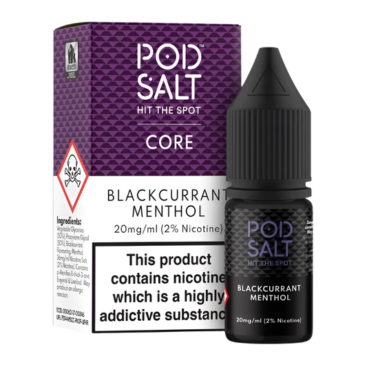 Blackcurrant Menthol Nic Salt By Pod Salt