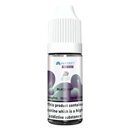 Black Mint Nic Salt E-Liquid 10ml bottle by Hayati Pro Max, 10mg and 20mg, sold at Trendy Vapes UK