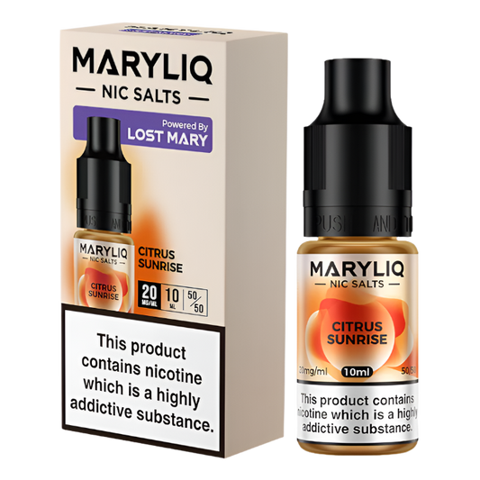 Citrus Sunrise By Lost Mary MARYLIQ Nic Salts 10ml