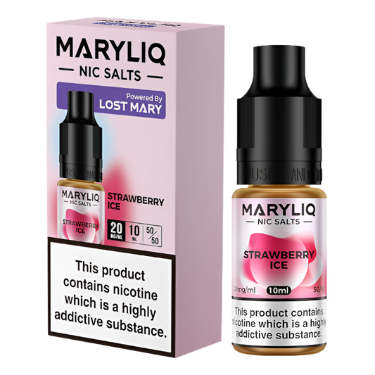 Strawberry Ice By Lost Mary MARYLIQ Nic Salts 10ml