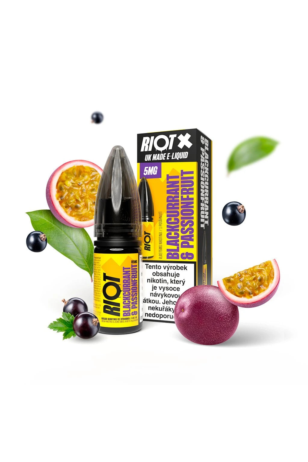 Blackcurrant & Passionfruit Nic Salt by Riot X | Bold Fruity Vape – Trendy Vapes UK