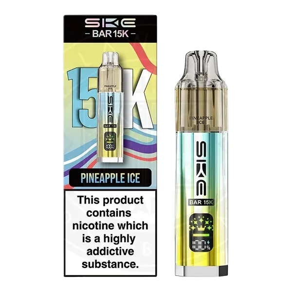 SKE Bar 15K prefilled pod kit in Lemon & Lime, 15000 puffs, by SKE Crystal - Trendy Vapes UK