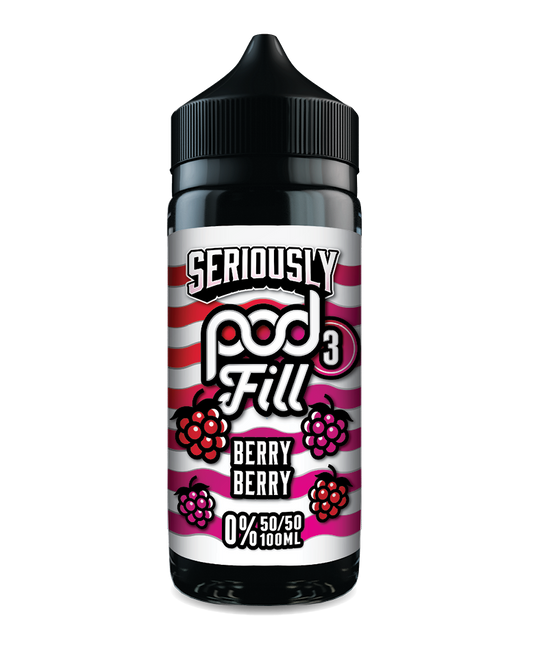 Berry Berry By Seriously Pod Fill x3 E-Liquid 100ml Shortfill