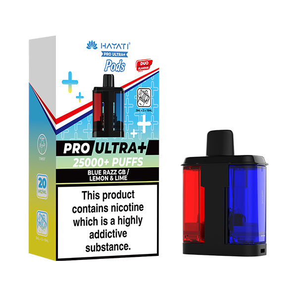 Hayati Pro Ultra 25K Prefilled Pods in Blue Razz Cherry - Blue Razz GB by Hayati - Trendy Vapes UK