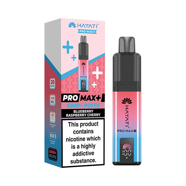 Hayati Pro Max 6000+ Pod Kit in Blueberry Raspberry Cherry by Hayati - Trendy Vapes UK