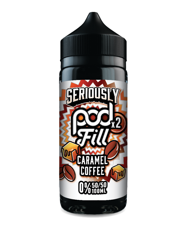 Caramel Coffee By Seriously Pod Fill x2 E-Liquid 100ml Shortfill