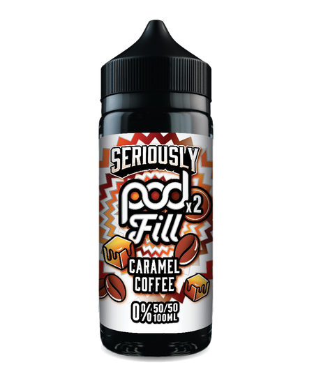 Caramel Coffee By Seriously Pod Fill x2 E-Liquid 100ml Shortfill