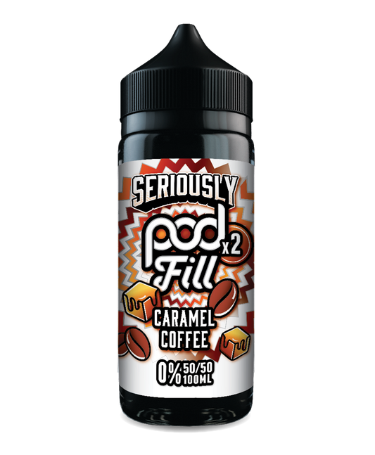 Caramel Coffee By Seriously Pod Fill x2 E-Liquid 100ml Shortfill