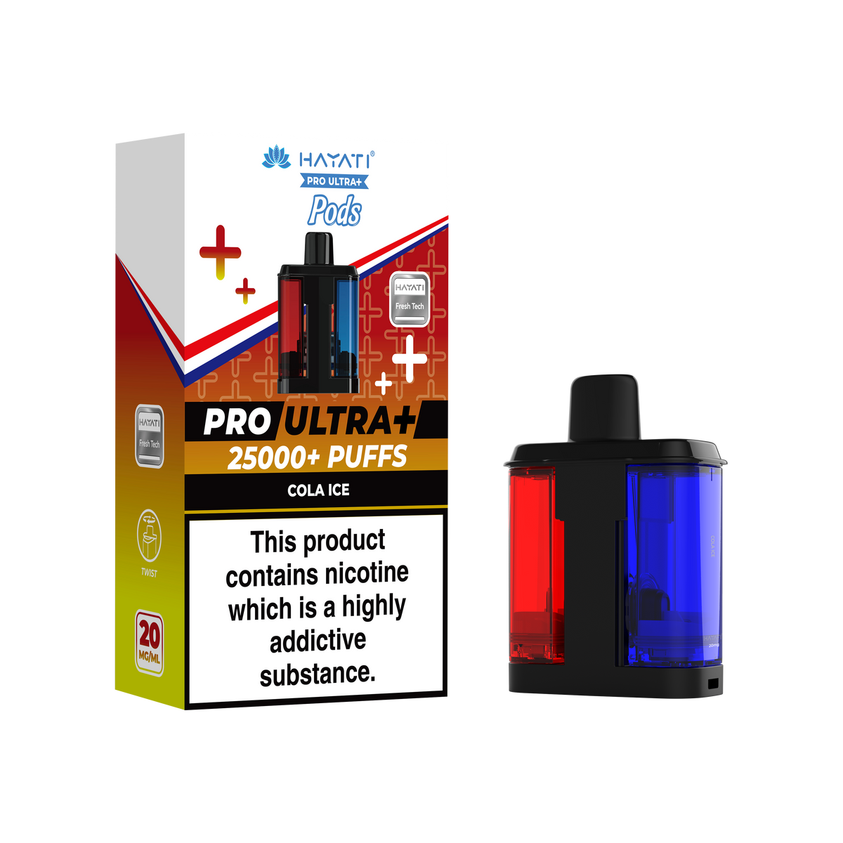 Hayati Pro Ultra 25K Prefilled Pods in Blueberry Raspberry / Blueberry Raspberry Cherry by Hayati - Trendy Vapes UK