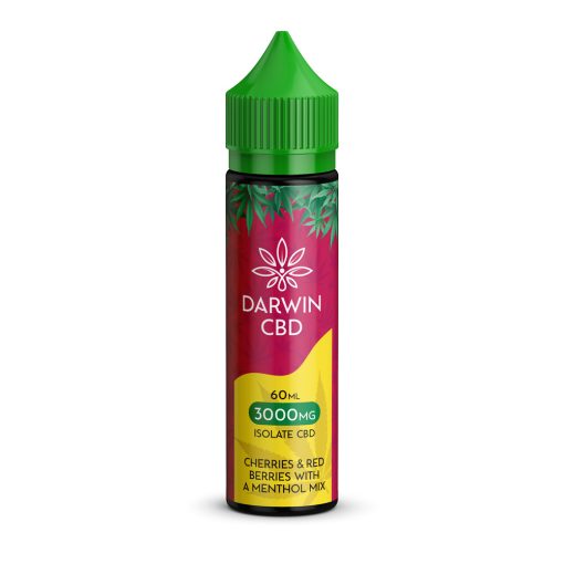 Darwin-CBD-60ml-3000mg-Cherries-Red-Berries-Menthol-Mix-Trendyvapes-UK