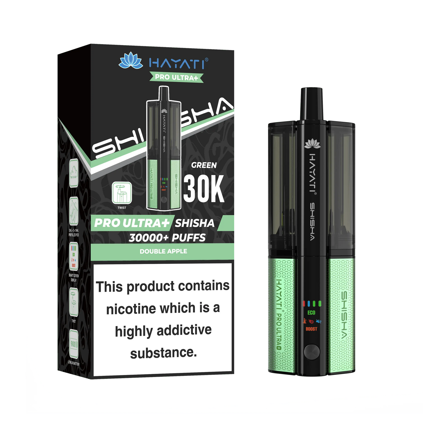 Hayati Pro Ultra+30K Shisha Replacement Pods