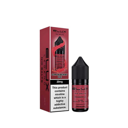 Strawberry Ice Nic Salt By Elux Legend | Fruity Vape Juice UK – Trendy Vapes