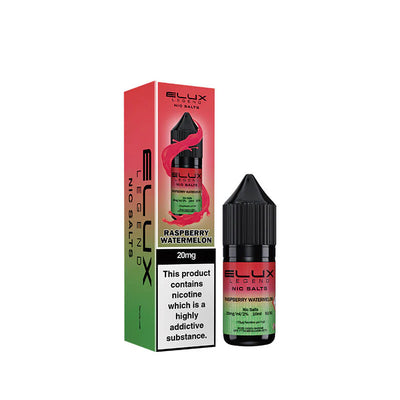 Raspberry Watermelon Nic Salt 10ml by Elux Legend UK