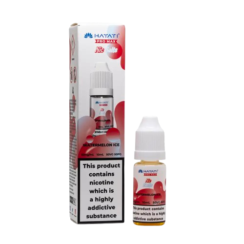 Watermelon Ice Nic Salt E-Liquid 10ml bottle by Hayati Pro Max, 10mg and 20mg, sold at Trendy Vapes UK
