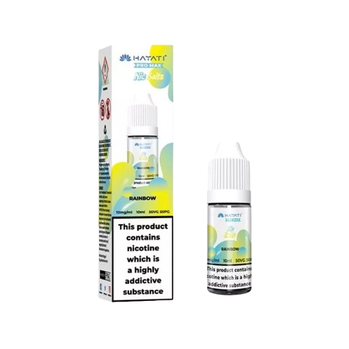 Rainbow Nic Salt E-Liquid 10ml bottle by Hayati Pro Max, 10mg and 20mg, sold at Trendy Vapes UK