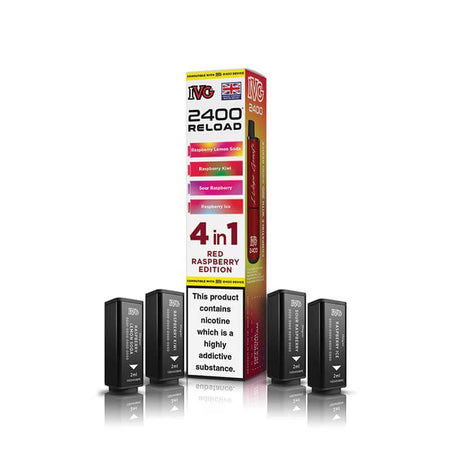 IVG 2400 Reload 4-in-1 Prefilled Pods – 2400 Puffs, 20mg Nicotine