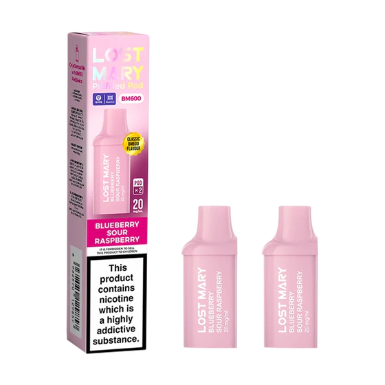 Lost Mary BM600 Prefilled Pods | 20mg Nic Salt Vape Pods