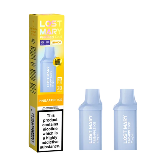 Lost Mary BM600 Prefilled Pods | 20mg Nic Salt Vape Pods