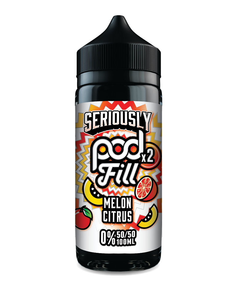 Melon Citrus By Seriously Pod Fill x2 E-Liquid 100ml Shortfill
