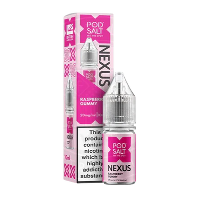 Nexus Pod Salt 10ml - Raspberry Gummy
