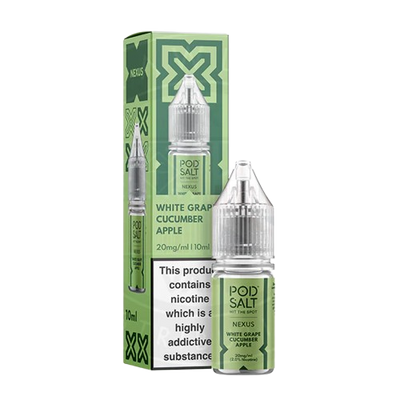 Nexus Pod Salt 10ml - White Grape Cucumber Apple