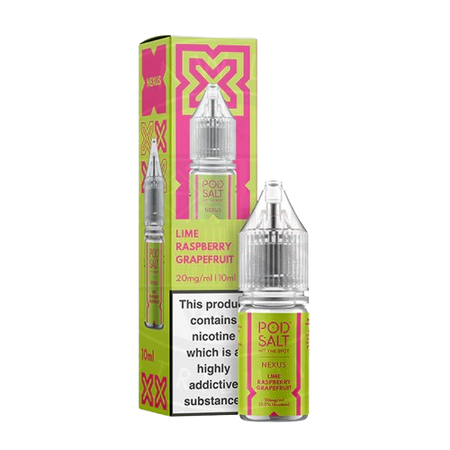 Nexus Pod Salt 10ml - Lime Raspberry Grapefruit