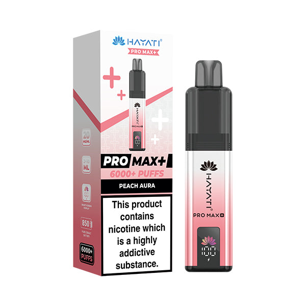 Hayati Pro Max 6000+ Pod Kit in Peach Aura by Hayati - Trendy Vapes UK