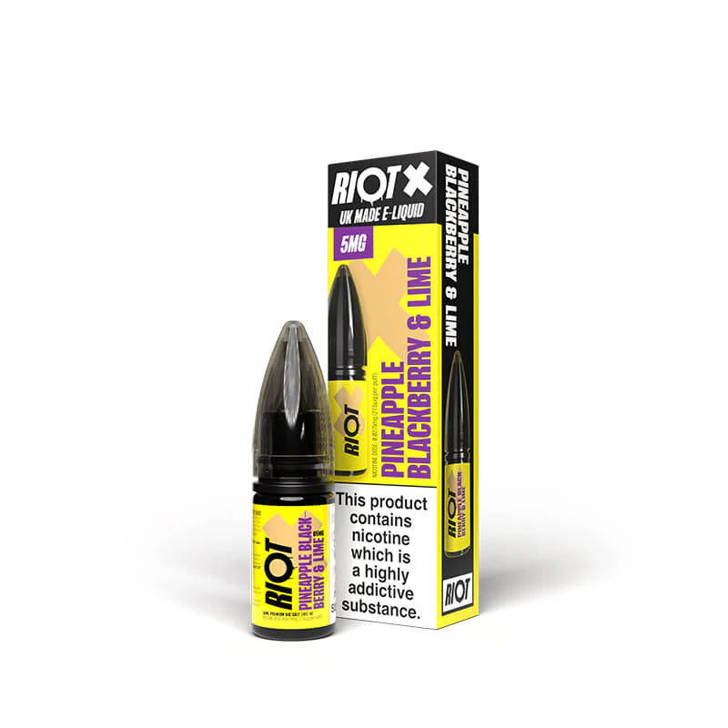 Pineapple Blackberry & Lime Nic Salt by Riot X | Trendy Vapes UK