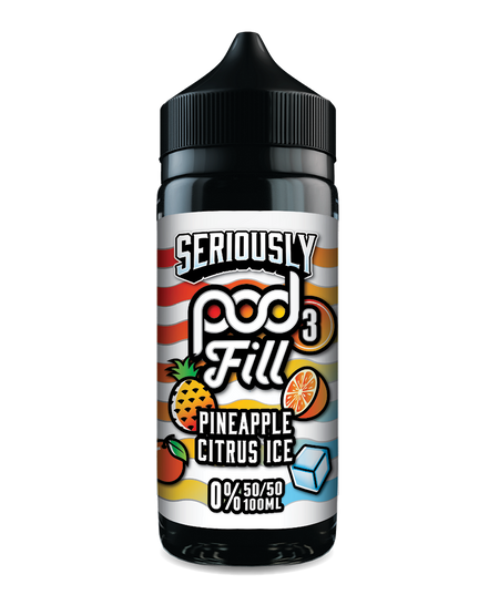 Pineapple Citrus Ice By Seriously Pod Fill x3 E-Liquid 100ml Shortfill