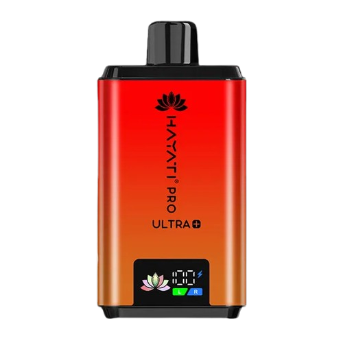 Hayati Pro Ultra 25000 Kit featuring the Raspberry Cola flavor blend, presented on a clean white monochrome background with a clear cut-out presentation.