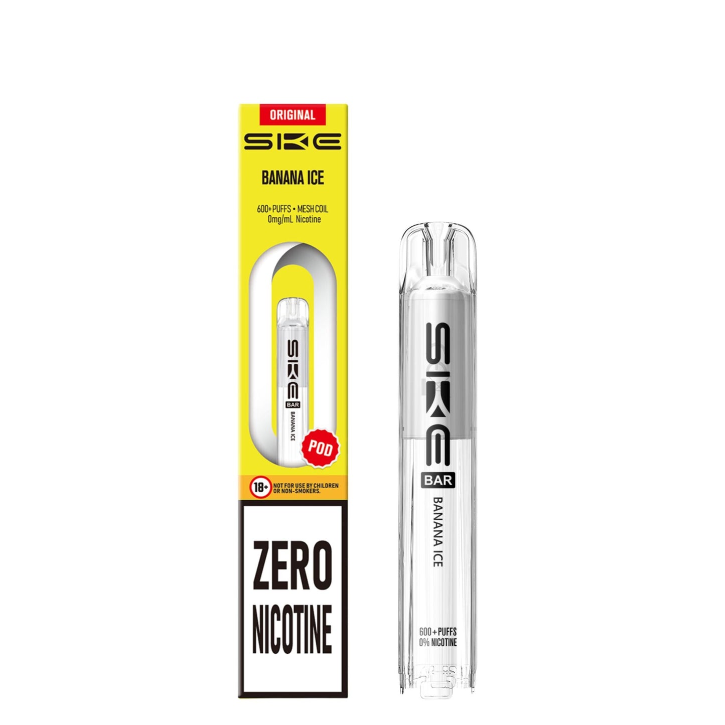 SKE Bar Prefilled Pods 0% NICOTINE | Smooth Flavours & 600 Puffs