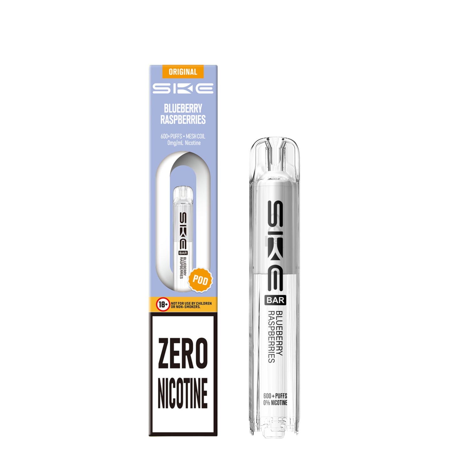 SKE Bar Prefilled Pods 0% NICOTINE | Smooth Flavours & 600 Puffs