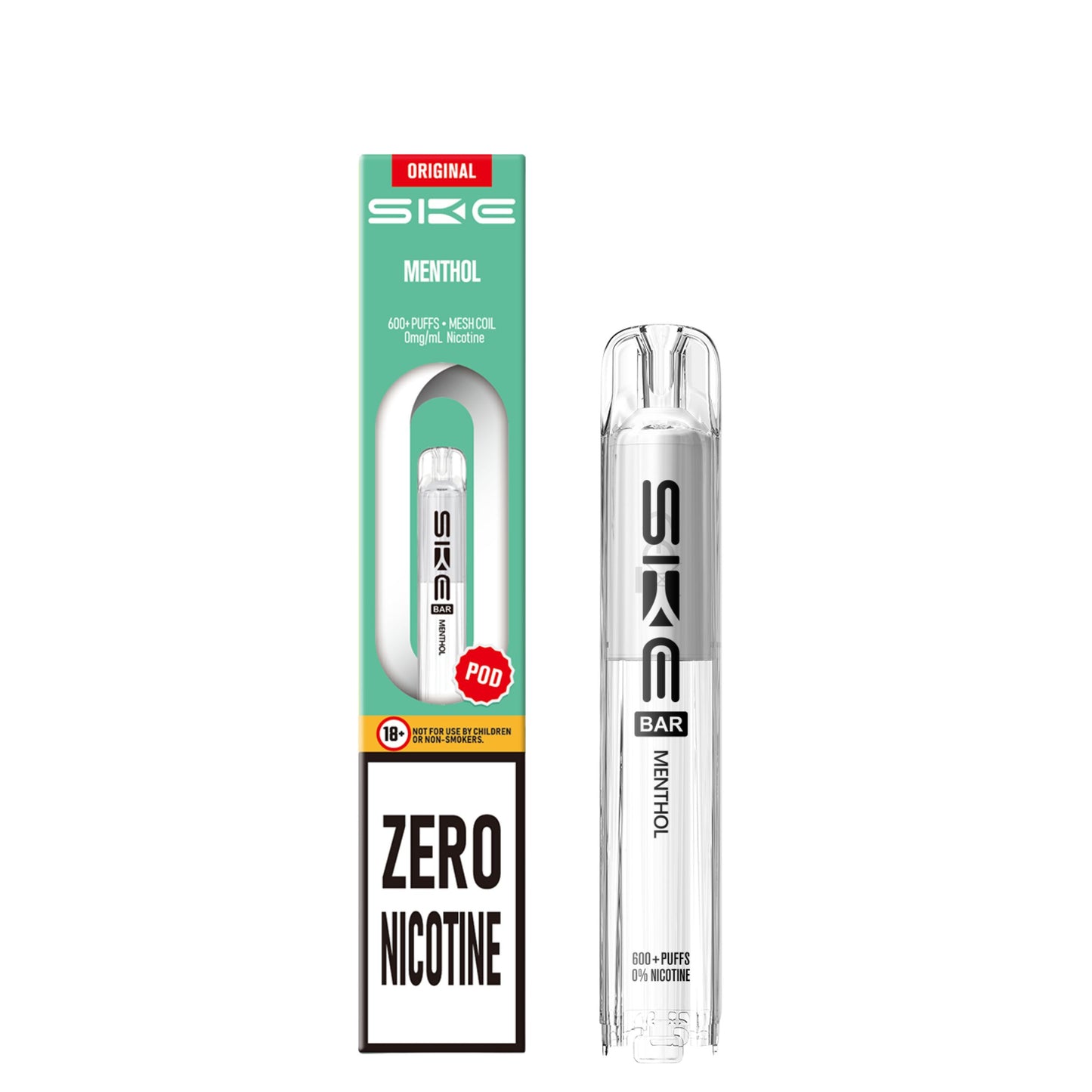 SKE Bar Prefilled Pods 0% NICOTINE | Smooth Flavours & 600 Puffs