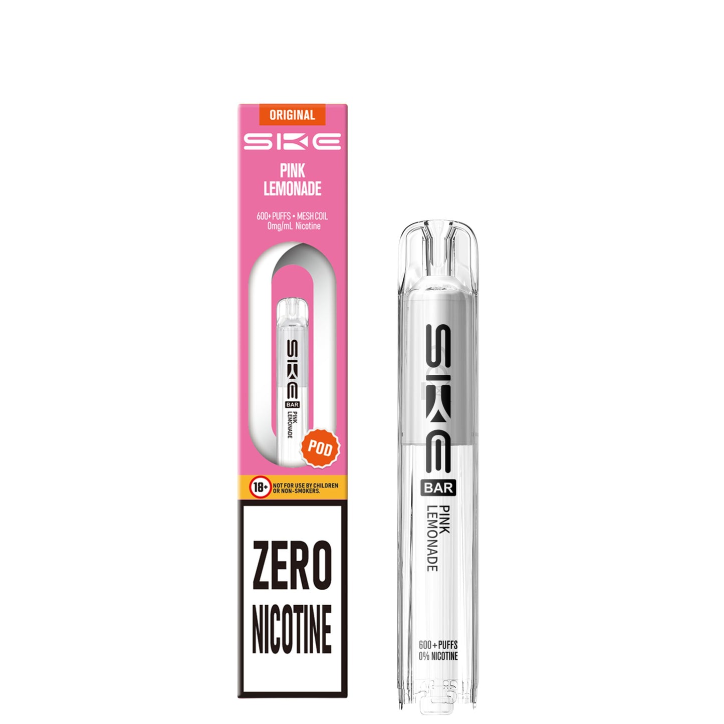 SKE Bar Prefilled Pods 0% NICOTINE | Smooth Flavours & 600 Puffs