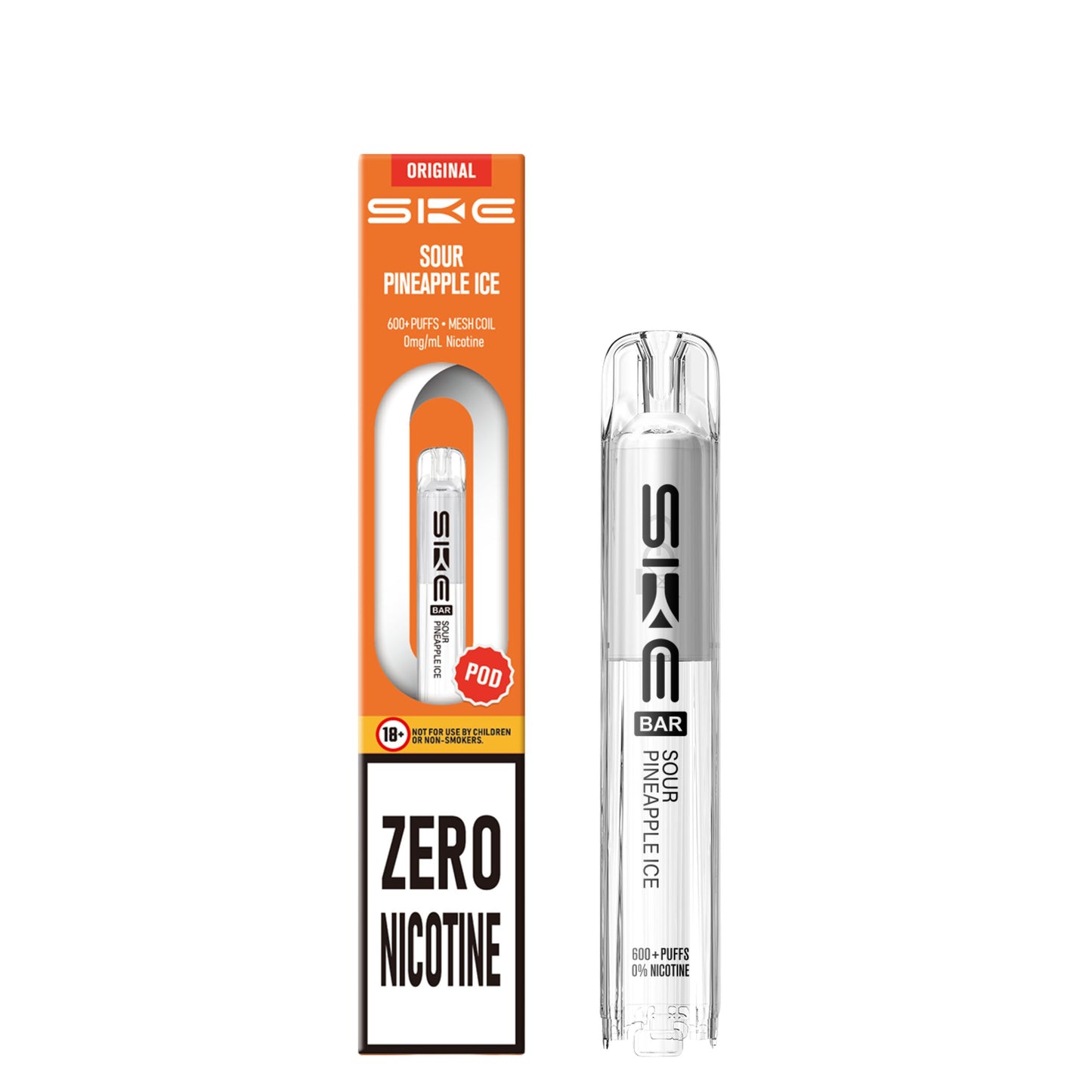 SKE Bar Prefilled Pods 0% NICOTINE | Smooth Flavours & 600 Puffs