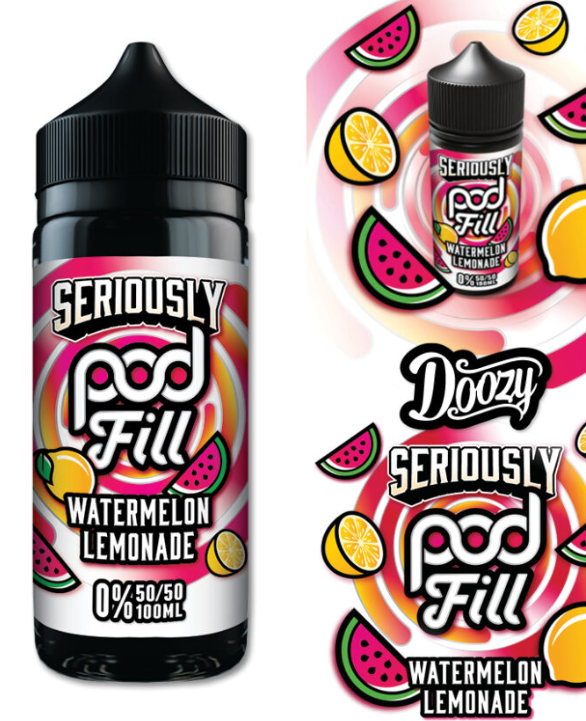 Seriously Pod Fill Watermelon Lemonade E-liquid Shortfill - 100ml