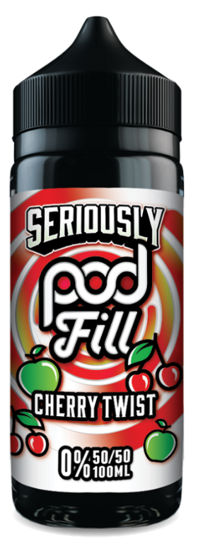 Seriously Pod Fill Cherry Twist E-liquid Shortfill - 100ml