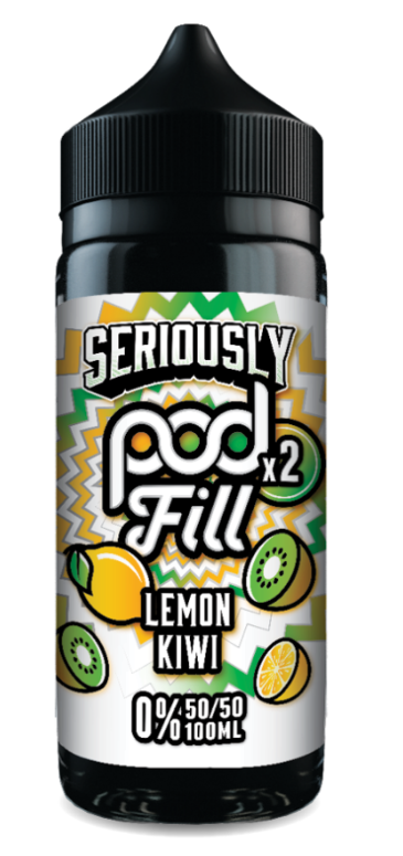 Seriously Pod Fill 2 Lemon Kiwi E-liquid Shortfill - 100ml