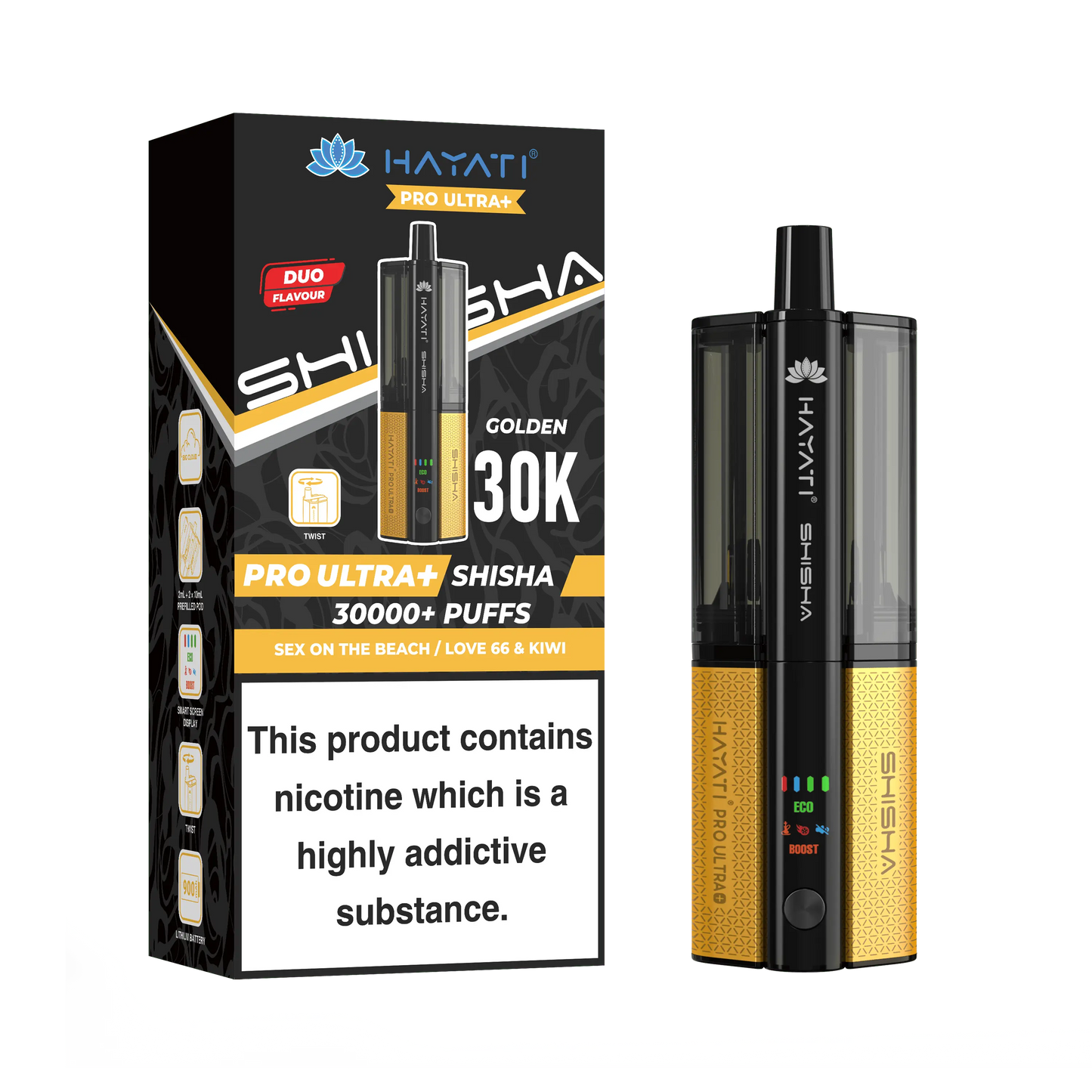Hayati Pro Ultra+30K Shisha Replacement Pods