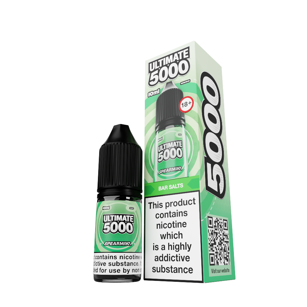 Spearmint Nic Salt 5mg by Ultimate 5000 | TrendyVapes UK