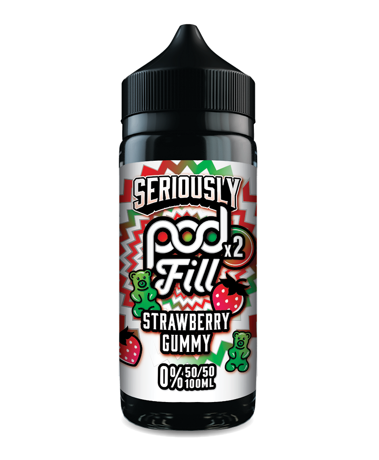 Seriously Pod Fill Strawberry Gummy - 100ml | Candy Sweet Vape