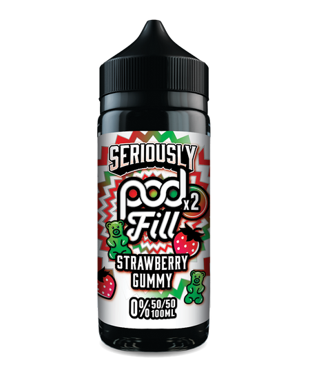Seriously Pod Fill Strawberry Gummy - 100ml | Candy Sweet Vape