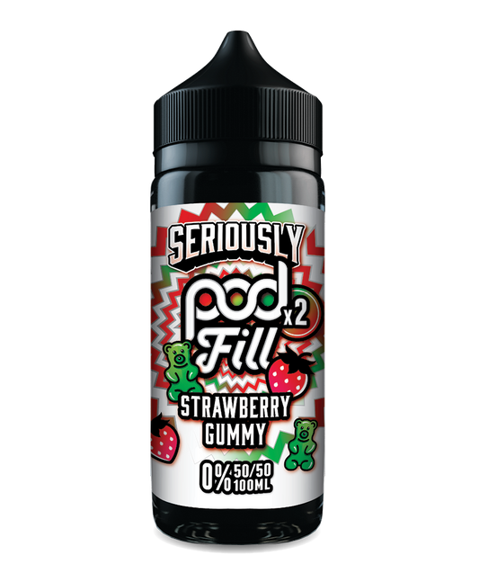 Seriously Pod Fill Strawberry Gummy - 100ml | Candy Sweet Vape