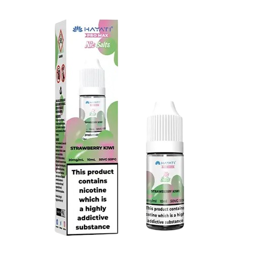 Strawberry Kiwi Nic Salt E-Liquid 10ml bottle by Hayati Pro Max, 10mg and 20mg, sold at Trendy Vapes UK